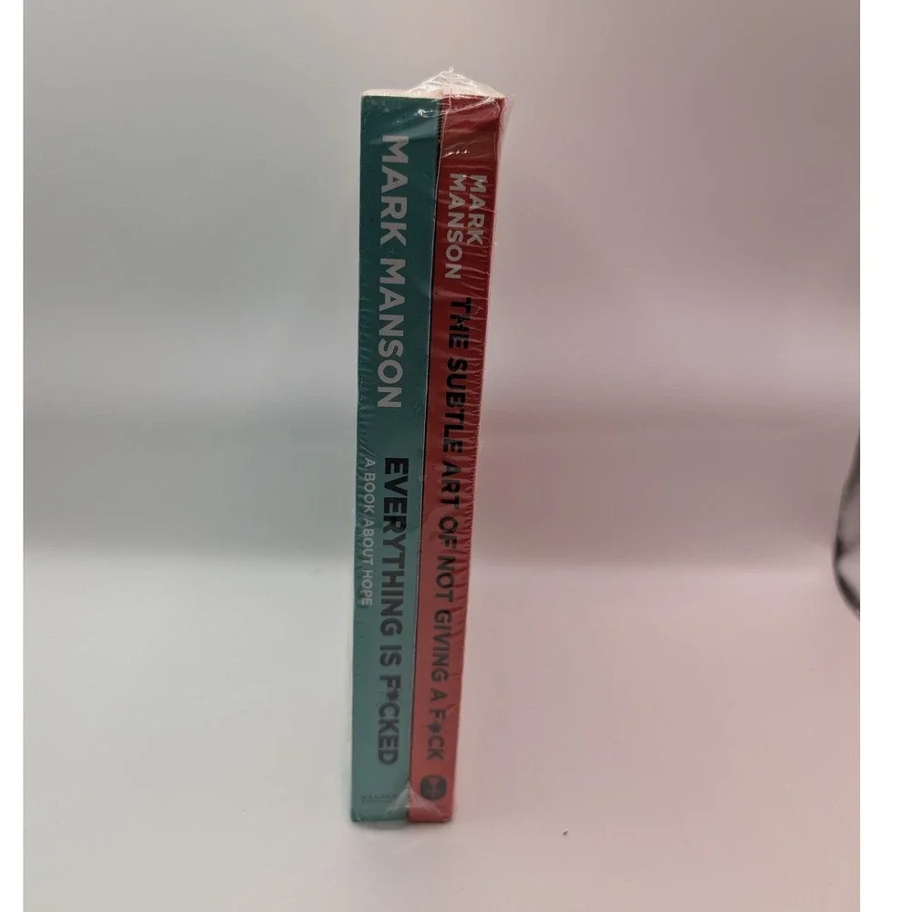 Mark Manson The Subtle Art of Not Giving a Fck Everything Is Fcked 2 Book Set.